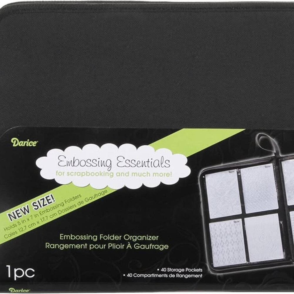 Darice Embossing Folder Organizer – Holds 40, 5”x7” Folders New